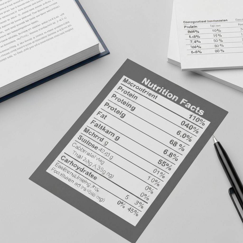 Táblázatok és táplálkozási információk az étkezésről